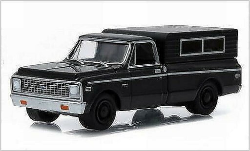 Chevrolet C-10 Pickup 1/64 Greenlight Camper nero/opaco-nero 1972 modellini auto