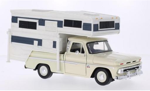 Chevrolet C-10 1/24 Motormax Custom beige 1:24 modellino in miniatura