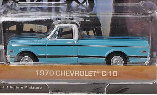 Chevrolet C-10 Pickup 1/64 Greenlight blu/bianco Dallas - The TV Series 1970 modellini auto