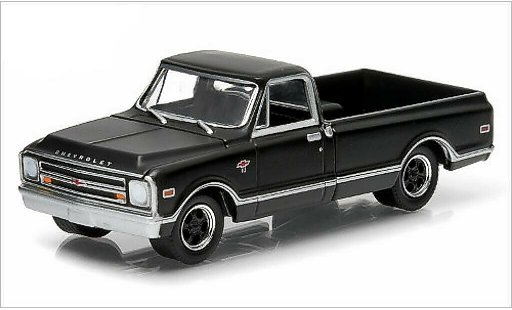 Chevrolet C-10 Pickup 1/64 Greenlight opaco-nero 1968 modellini auto