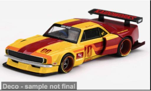 Modellini auto Chevrolet Camaro rot/gelb 1979 Kaido Racing Team V1 1/64 Mini GT