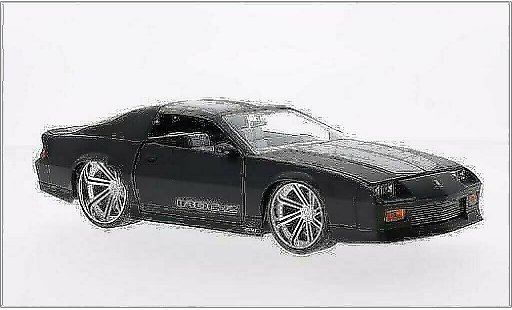 Chevrolet Camaro IROC 1/24 Jada Toys Z28 -Z Tuning opaco-nero/grigio 1985 modellini auto