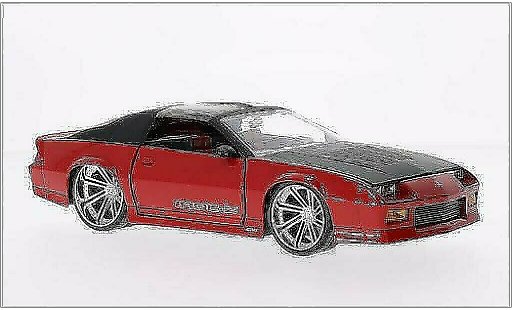 Chevrolet Camaro IROC 1/24 Jada Toys Z28 -Z Tuning rosso/opaco-nero 1985 modellini auto