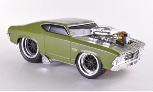 Chevrolet Chevelle SS 1/24 Maisto olivverde 1969 modellini auto