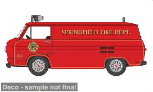 Chevrolet Corvair 1/87 Oxford 95 Corvan 1961 Springfield Fire Dept. 1:87 modellino in miniatura