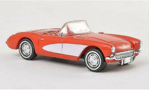 Chevrolet Corvette Convertible 1/87 Busch C1 C1 Convertibile rot-orange/bianco 1956 modellini auto