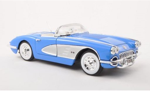 Chevrolet Corvette Convertible 1/18 Motormax C1 C1 blu/grigio 1958 modellini auto