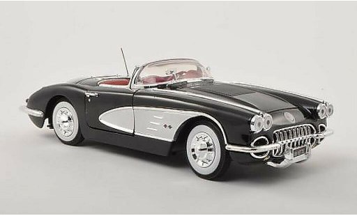Chevrolet Corvette Convertible 1/18 Motormax C1 C1 nero/grigio 1958 modellini auto