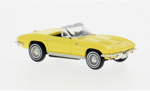 Chevrolet Corvette 1/87 Brekina C2 Cabrio gelb 1962 1:87 modellino in miniatura