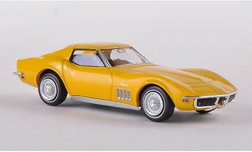 Chevrolet Corvette Coupe 1/87 Brekina C3 giallo modellini auto