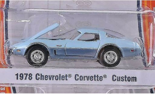Chevrolet Corvette Coupe 1/64 Greenlight C3 blu/grigio 1978 modellini auto