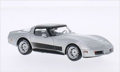 Chevrolet Corvette Coupe 1/43 WhiteBox C3 grigio 1980 modellini auto