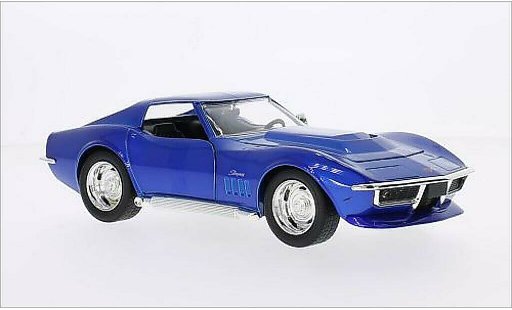 Chevrolet Corvette Stingray 1/24 Jada Toys C3 blu 1969 modellini auto