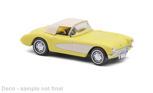 Chevrolet Corvette 1/87 Busch gelb/beige 1956 1:87 modellini auto