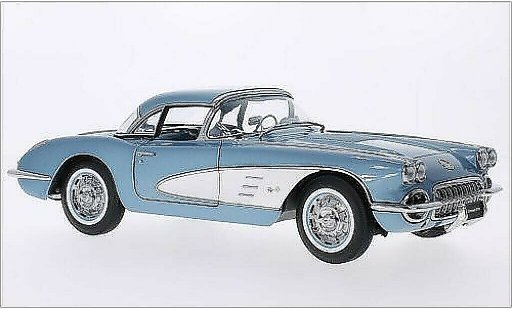 Chevrolet Corvette Convertible 1/18 Autoart C1 metallicoo blu/bianco 1958 modellini auto