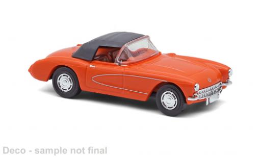 Chevrolet Corvette 1/87 Busch orange/grau 1956 1:87 modellini auto