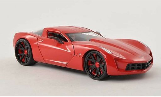 Chevrolet Corvette concept 1/24 Jada Toys C6 rosso 2009 modellini auto
