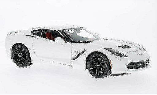 Chevrolet Corvette Coupe 1/18 Maisto C7 Z51 (C7) bianco 2014 modellini auto