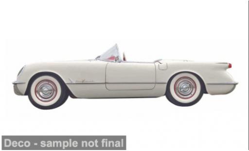 Chevrolet Corvette 1/64 Maisto weiss 1955 1:64 modellino in miniatura