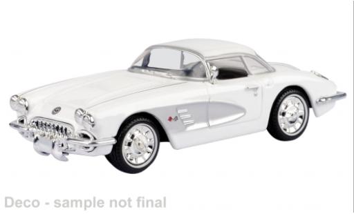 Chevrolet Corvette 1/43 Motormax weiss 1958 1:43 modellino in miniatura