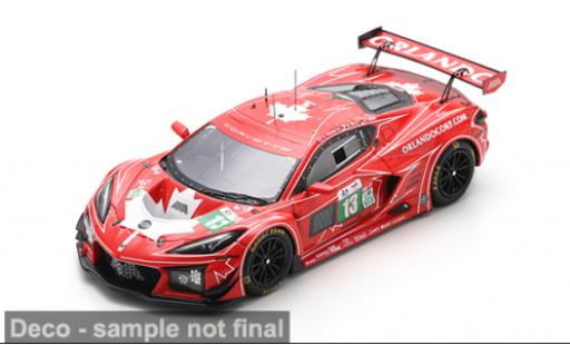 Chevrolet Corvette 1/43 Spark Z06 GT3.R Le Mans 24h Le Mans 2025 Awa Racing #13 O.Fidani/L.Kern 1:43 modellino in miniatura