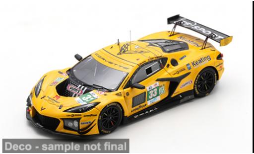 Chevrolet Corvette 1/43 Spark Z06 GT3.R Le Mans 24h Le Mans 2025 TF Sport #33 B.Keating/J.Edgar 1:43 modellino in miniatura