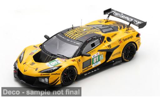 Chevrolet Corvette 1/43 Spark Z06 GT3.R Le Mans 24h Le Mans 2025 TF Sport #81 T.van Rompuy/R.Andrade 1:43 modellino in miniatura