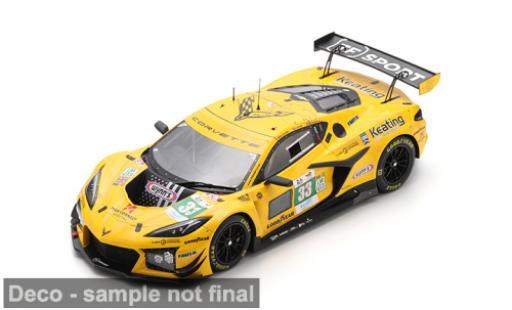 Chevrolet Corvette 1/18 Spark Z06 LMGT3 24h Le Mans 2025 #33 B.Keating/J.Edgar 1:18 modellino in miniatura