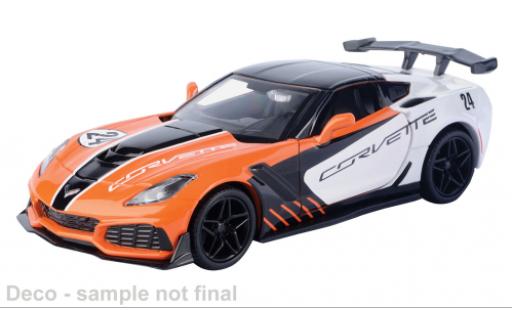 Chevrolet Corvette 1/24 Motormax ZR1 orange/schwarz 2019 1:24 modellino in miniatura