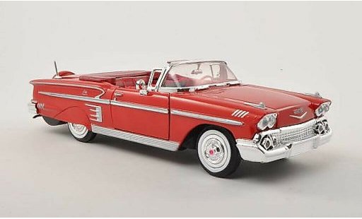 Chevrolet Impala Convertible 1/24 Motormax Convertibile rosso 1958 modellini auto