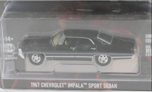 Chevrolet Impala 1/64 Greenlight Sport Sedan schwarz 1967 1:64 modellino in miniatura