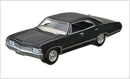 Chevrolet Impala Sedan 1/64 Greenlight Sport nero 1967 modellini auto