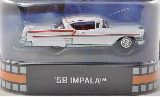 Chevrolet Impala SS 1/64 Hot Wheels bianco/rosso American Graffiti 1958 modellini auto