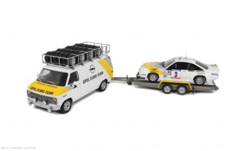 Opel Manta 1/18 Ottomobile Chevrolet Rally Set: G30 Van + 400 Tour de Corse 1984 Euro Team #3 G.Frequelin/C.Tilber 1:18 modellino in miniatura