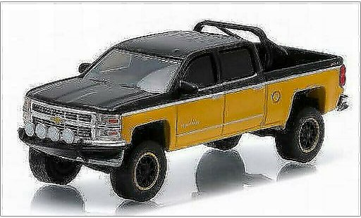Chevrolet Silverado pickup 1/64 Greenlight 1500 giallo/nero 2015 modellini auto