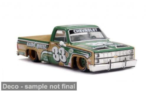 Chevrolet Silverado 1/64 Mini GT Kaido Intimidator V2 gr&uuml;n/braun 1980 1:64 modellino in miniatura