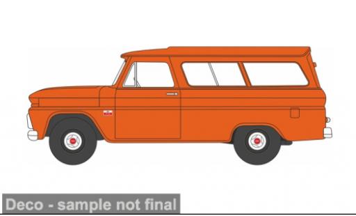 Modellini auto Chevrolet Suburban Carryall orange 1966 1/87 Oxford