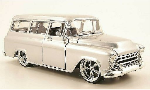Chevrolet Suburban suv 1/24 Jada Toys grigio 1957 modellini auto