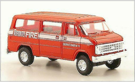 Chevrolet Van pompiers 1/87 Trident Toronto Fire Service modellini auto