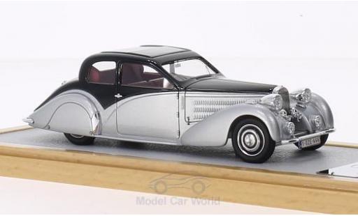 Bugatti 57 SC 1/43 Chromes Type Coach Ventoux Gangloff Speciale Roussel nero/grigio RHD 1937 modellino in miniatura