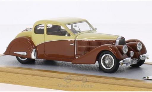 Bugatti 57 S 1/43 Chromes Type Coach Ventoux Gangloff Speciale Thill beige/marroneee RHD 1936 sn782 modellino in miniatura