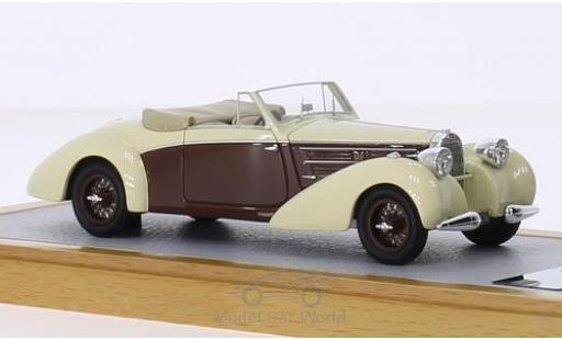 Bugatti 57 S 1/43 Chromes Type C Aravis Letourner & Marchand beige/marroneee RHD 1939 sn732 Maurice Chevalier modellino in miniatura