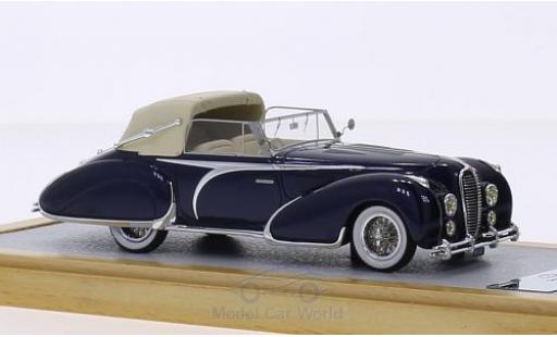 Delahaye 135 1/43 Chromes Cabriolet Figoni Falaschi blu RHD 1948 El Glaoui sn800954 Verdeck halb geschlossen modellino in miniatura