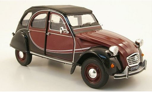Citroen 2CV Charleston 1/24 Welly 6 rosso/nero modellini auto