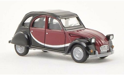 Citroen 2CV Charleston 1/87 Herpa nero/rosso modellini auto