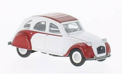 Citroen 2CV Dolly 1/87 Schuco bianco/rosso modellini auto