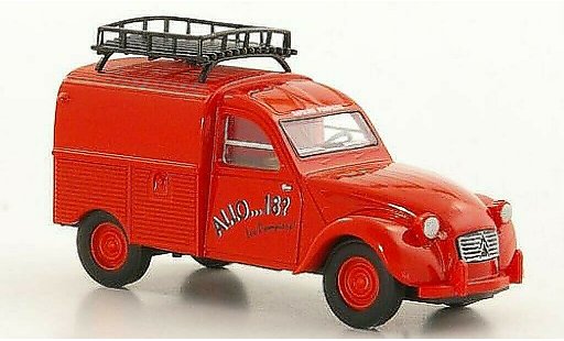 Citroen 2CV pompiers 1/87 Brekina Fourgonette Vigili del fuoco Vigili del fuoco modellini auto