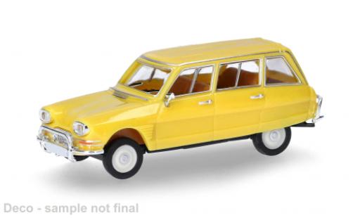 Citroen Ami 6 1/87 Herpa Break gelb 1:87 modellino in miniatura