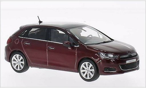 Citroen C4 Berline 1/43 Norev metallicoo rosso 2015 modellini auto