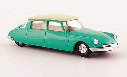 Citroen DS 19 1/87 Busch verde/beige con Pneumatiksimulation 1955 modellini auto
